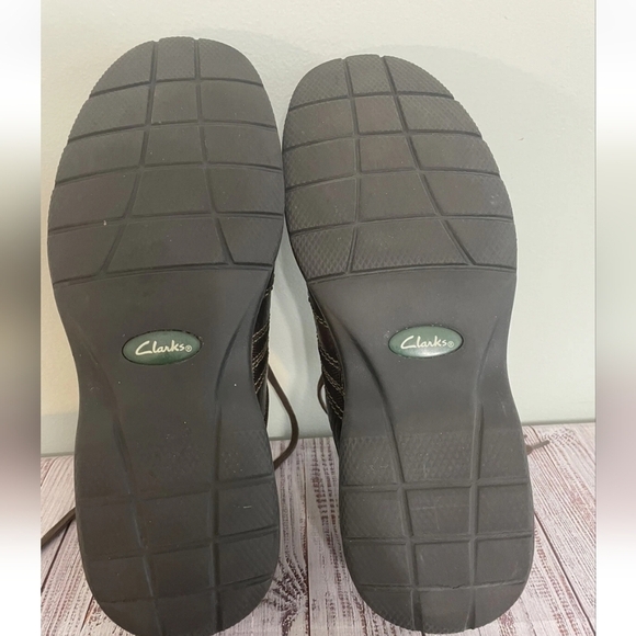 Clarks | Lace up OILY Leather Shoes Comfort SLOAN SIZE 11.5 CASUAL - Picture 10 of 11